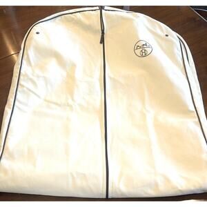 Hermes Garment Bag Cotton Travel Clothes Case White 110x60cm Unused 2132